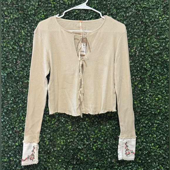 FREE PEOPLE Dipped In Floral Cardi Top - Picture 5 of 13